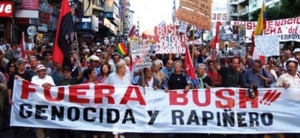 Argentina repudia la visita de Bush