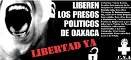 Notas sobre la situacion del compañero David Venegas detenido en Oaxaca