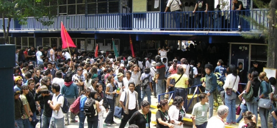 Marcha contra la reforma al bachillerato